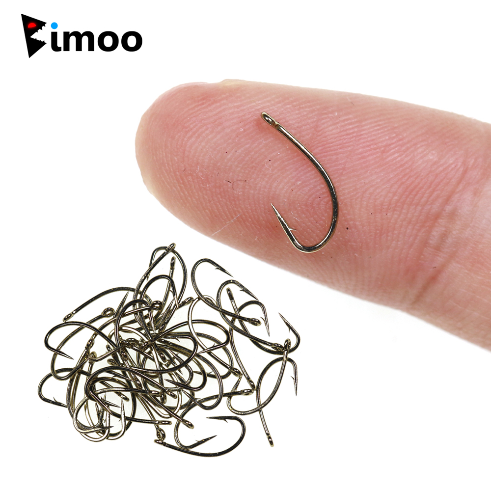 Fishing Hook Barbless - Bimoo 50/100/200PCS #12 ~ #22 Fly