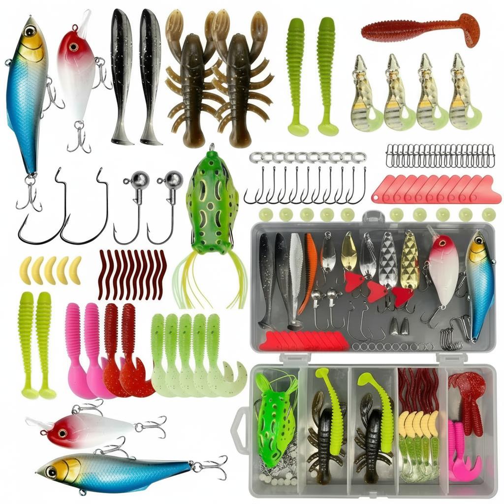 133Pcs Premium Fishing Lures T - Fishing Hook Jig review and price