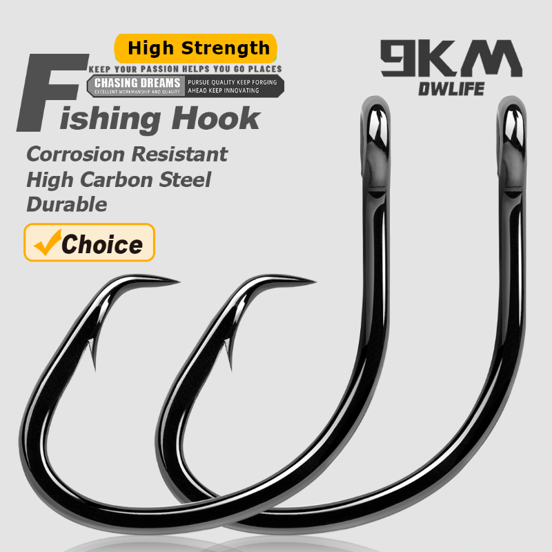 9KM Circle Hooks 25~50Pcs Salt - Fishing Hook Barbless review and price