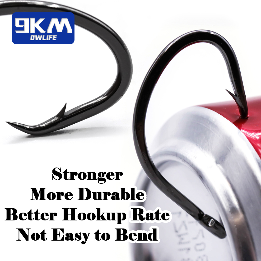 9KM Circle Hooks 25~50Pcs Salt - Fishing Hook Barbless review and price