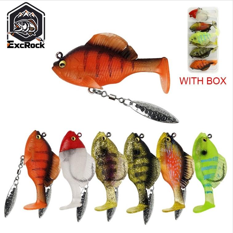 6Pcs Soft Fishing Lures Pre-Ri - Fishing Hook Weedless review and price