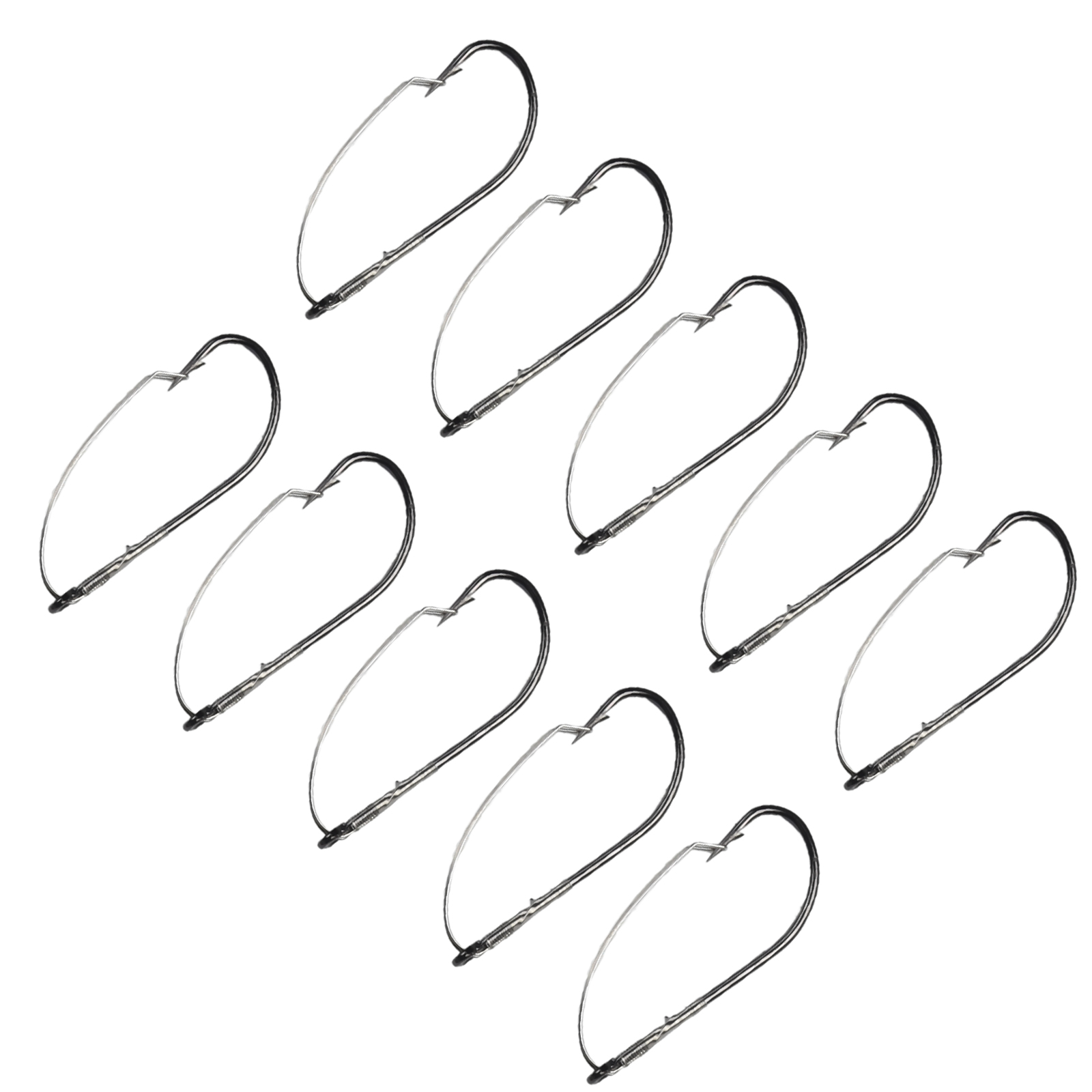 10pcs Weedless Barbed Bass Fis - Fishing Hook Weedless review and price