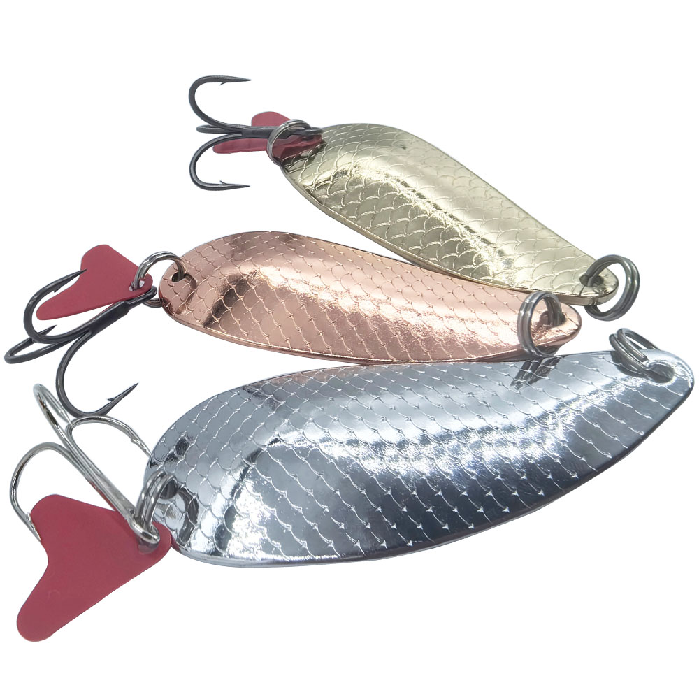 Trout Fishing Spoons Lure Silv - Fishing Hook Treble review and price