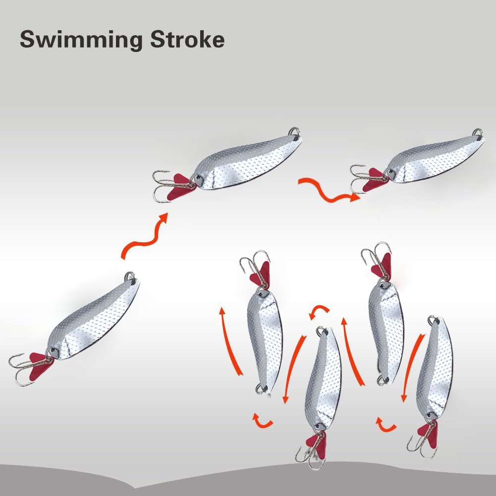 Trout Fishing Spoons Lure Silv - Fishing Hook Treble review and price