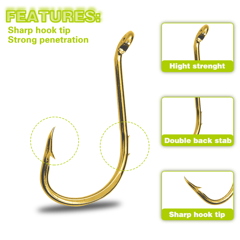 50pcs Fishing Octopus Hooks, S - Fishing Hook Circle review and price