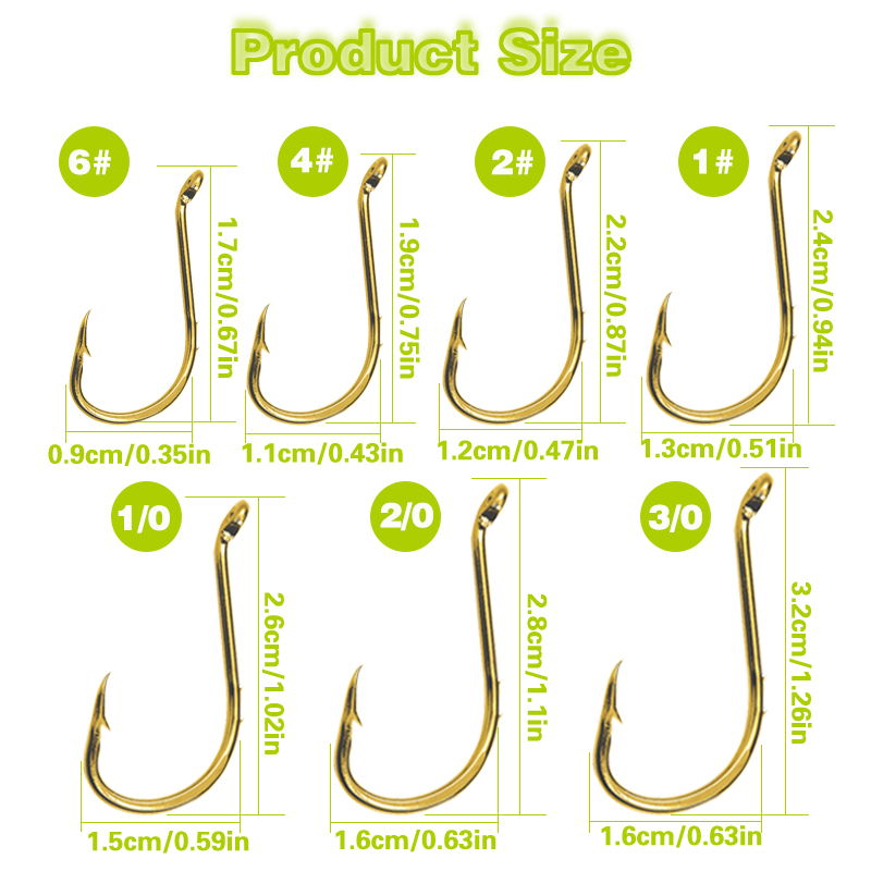 50pcs Fishing Octopus Hooks, S - Fishing Hook Circle review and price