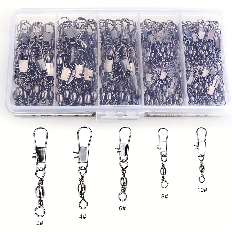 50/200pcs Barrel Snap Swivel F - Fishing Hook Offset review and price